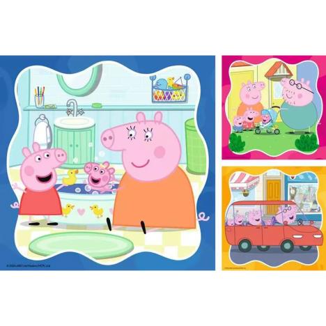 Peppa Pig 3 x 49pc Jigsaw Puzzle Extra Image 1